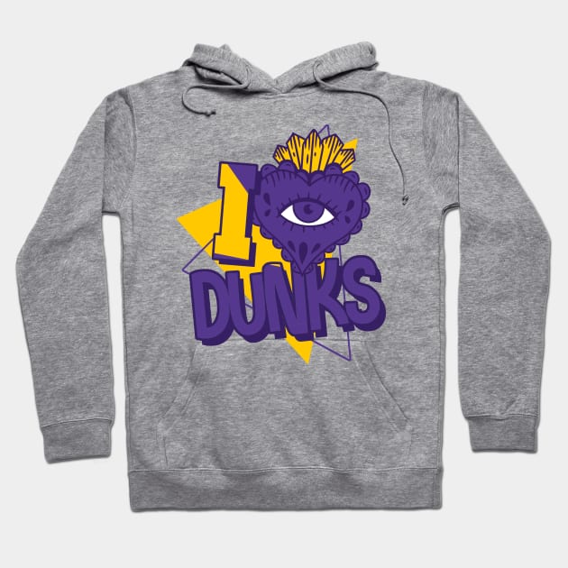 Love to Dunk Court Purple University Gold Hoodie by funandgames